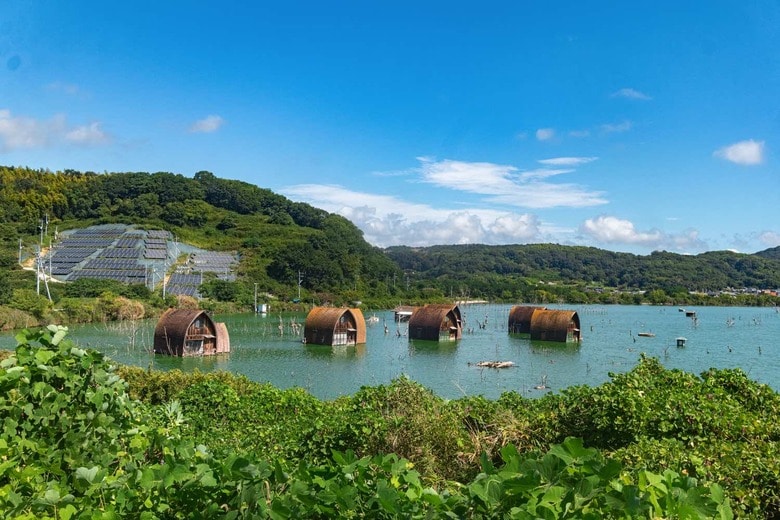 岡山県　水没ペンション村（2022年9月撮影）