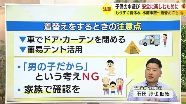 常葉大・石田助教「車内や簡易テントで着替えを」