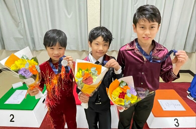 ノービスB男子表彰台