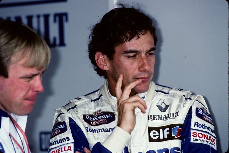 運命の日 ピットでのセナ