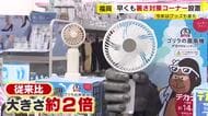 朝倉市30.7℃　福岡県内で今年初の真夏日　熱中症対策で運動会を前倒し　従来の“2倍”ハンディ型扇風機も人気　福岡