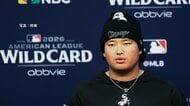 村上宗隆「すごくワクワクしてます」「やるべきことを100％しっかりやりたい」　ワイルドカードシリーズ初戦に向け会見