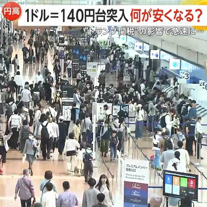 1ドル140円台で米産牛肉・ガソリンの値下げ期待…“トランプ関税”の影響で円高進む　GW旅行者歓喜の一方、株価下落懸念も