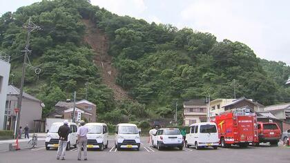 【速報】津久見市の住宅街で斜面崩落　周辺住民に避難指示
