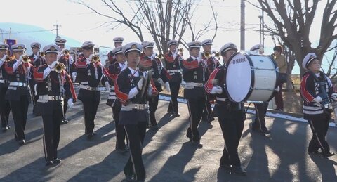  約600人が行進　松本市で消防出初式　防火や防災の意識新たに　消防団員確保に向けたイベントも