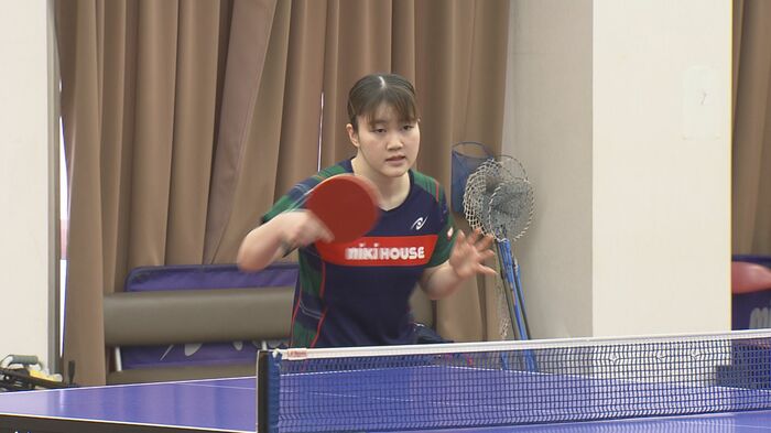 練習に打ち込む大藤選手