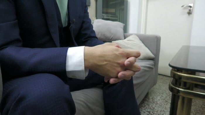 中国にある大手日系企業に勤務する日本人男性