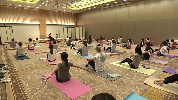 2022年9月に開かれたヨガ教室「Feel Free to YOGA」