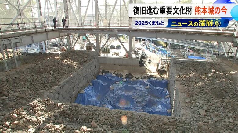 4月で熊本地震から10年　復旧続く熊本城で国の重文・宇土櫓と南東櫓群の今【『くまもとニュースの深層』・熊本発】｜FNNプライムオンライン