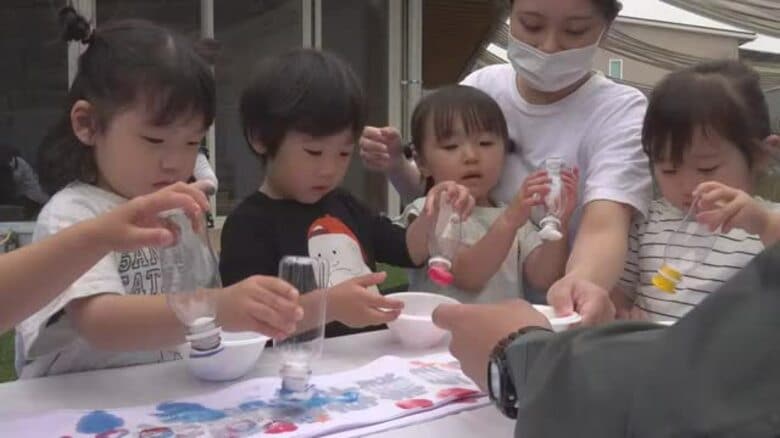 「早期着工・早期実現」タスキとゴールテープ作りに園児が参加　小浜・京都ルート建設促進へ6月に嶺南で駅伝大会　福井｜FNNプライムオンライン