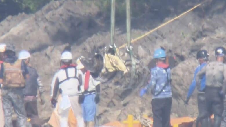 隊員2人が死亡した事故から3カ月…自衛隊機が墜落した池で引き揚げ作業開始 休業続く貸しボート店「痛手ですね」｜FNNプライムオンライン