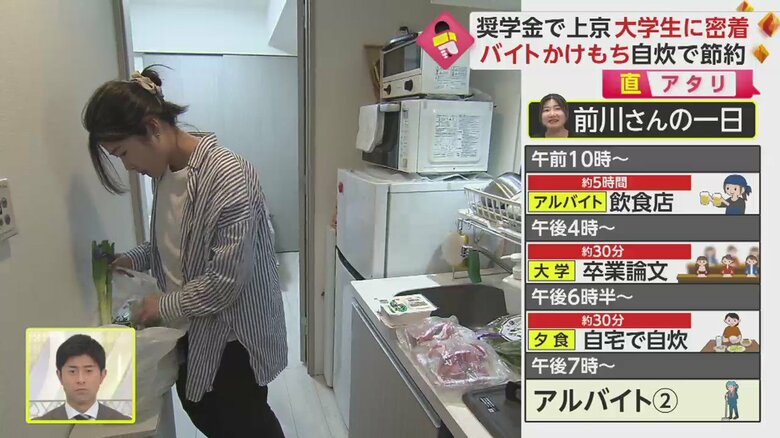 節約のため、なるべく自炊するという