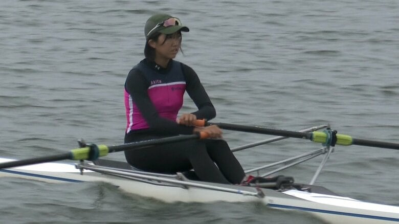 本荘高校（秋田・由利本荘市）端艇部3年・小松煌選手