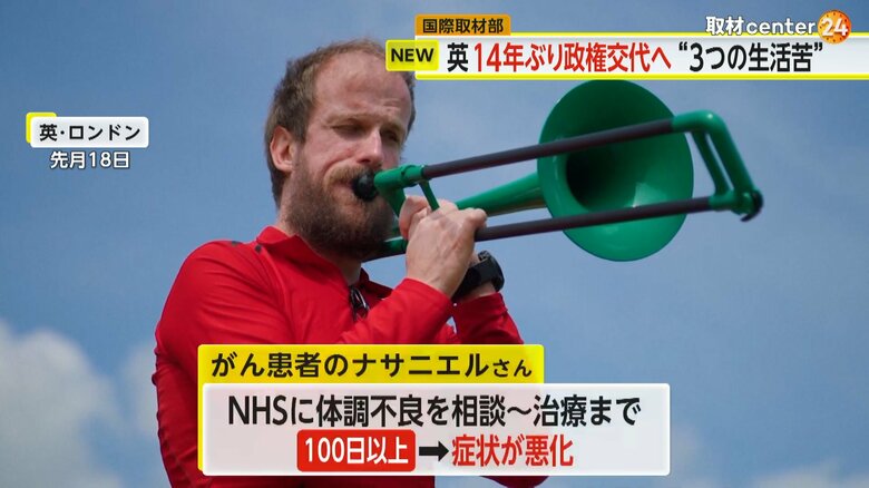 トロンボーン奏者でがん患者のナサニエルさん