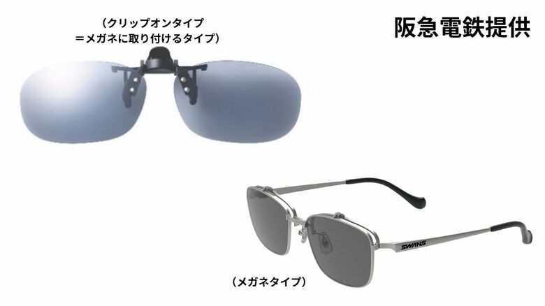 運転士用の保護メガネ