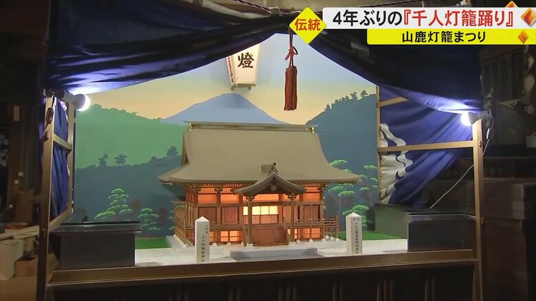 展示された奉納灯籠