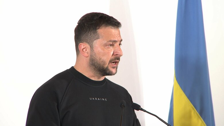 会見するゼレンスキー大統領（5月21日）