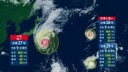 【台風情報】トリプル台風が日本の東の海上に　3連休は関東・東北の太平洋側で高波に注意