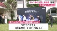 静岡県内のゴルフ場に海外からの来場者が急増　富裕層をターゲットにした取り組みが奏功か