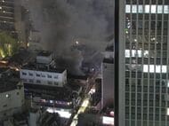 【速報】大阪・梅田で複数の建物が燃える火事　約300平方メートル焼損中　消防車43台が出動