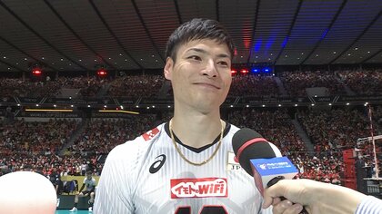 【髙橋健太郎・チュニジア戦後インタビュー】初スタメン大活躍で雄たけびを上げていたのに「実は緊張していた」と明かす【パリ五輪予選/W杯バレー】