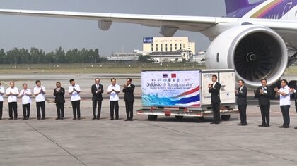 タイに初の新型コロナワクチン到着　中国・シノバック製２０万回分