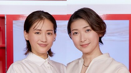 綾瀬はるかと美の共演・池江璃花子の肌年齢は驚異の15歳！やってみたい役は“刑事”　綾瀬はるかはプールに通うも毎日限界に…