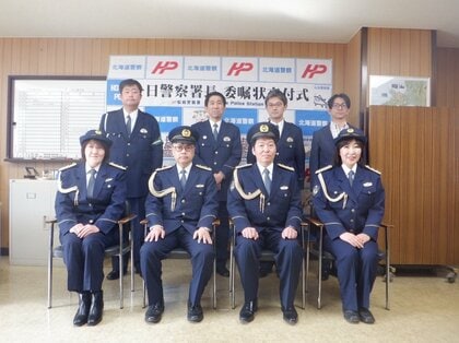 【4人が“警察署長”に】飲酒運転事故の死者6人…金融機関の支店長らが「一日警察署長」飲酒運転と詐欺被害の撲滅を訴える〈北海道松前町〉