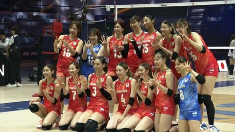 【速報】ロサンゼルス五輪まであと２勝！台湾に3-0でストレート勝ち　頼れるキャプテン石川真佑が準決勝進出に導く【バレーボールアジア選手権 日本×台湾】