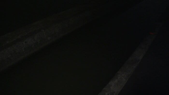 事故があった現場 夜になると真っ暗に…