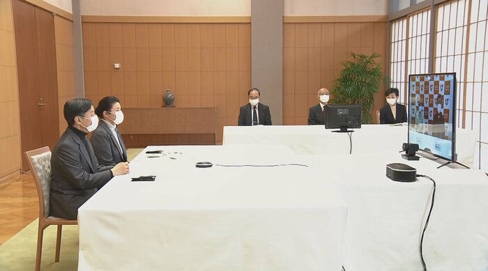 熊本県の被災地を初めてオンラインで見舞われた天皇皇后両陛下(1月27日)