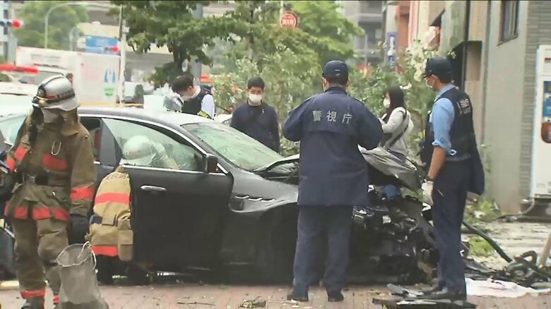 【独自】盗んだ“マセラティ”で事故後に逃亡　注射器など入った“覚醒剤入りポーチ”きっかけにコロンビア国籍の男を逮捕　「冤罪です」容疑否認　｜FNNプライムオンライン