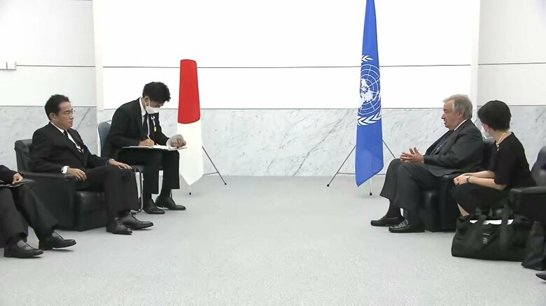 国連グテーレス事務総長「核不拡散と核軍縮の両方を成立させる」広島で岸田首相と会談