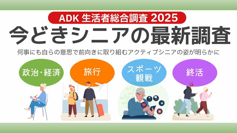 ADKマーケティング・ソリューションズ、「ADK生活者総合調査2025」より『今どきシニアの最新調査結果2025』を発表