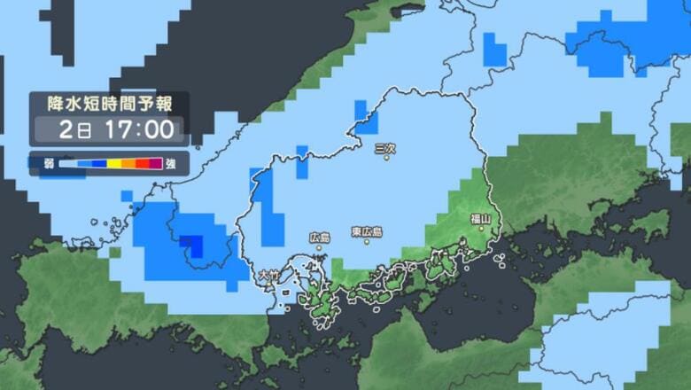 【広島県大雪情報】２日昼過ぎから３日明け方にかけ大雪　北部山地５０センチ　南部平地２０センチ　気象台｜FNNプライムオンライン