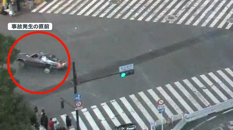 事故直前の定点カメラ映像