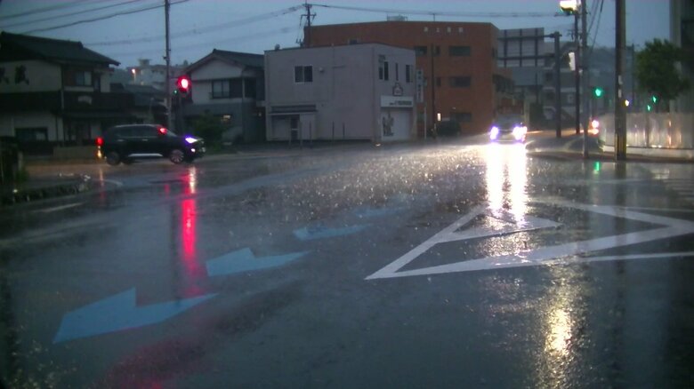 1日午前7時すぎの五島市