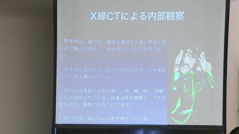 エックス線CTによる内部観察の結果