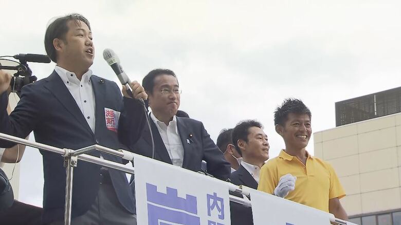 岸田首相が応援に駆け付けた（7月4日）