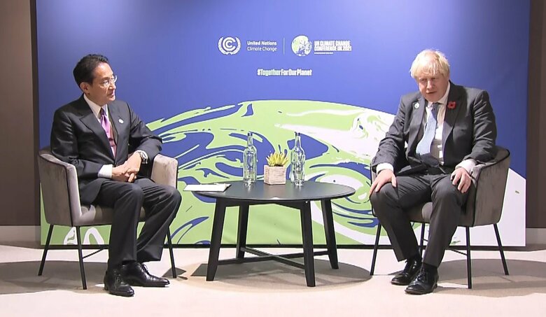 日英首脳会談（英・グラスゴー 11月2日）