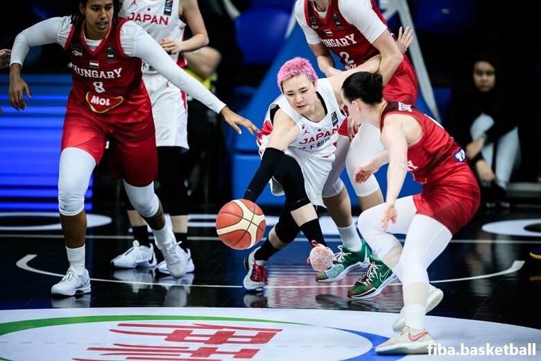 ハンガリー戦での吉田亜沙美選手（現地9日、ハンガリー・ショプロン）
