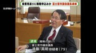 100万円渡し議長選で投票依頼か 現職の議長を贈賄で逮捕 静岡・富士宮市