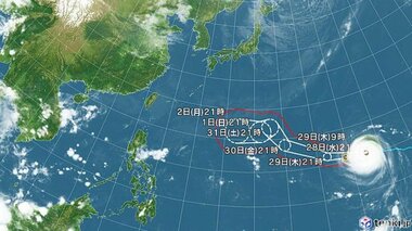 【台風情報】台風31号(インファ)の進路予想　31日午後9時には「非常に強い」勢力で小笠原…