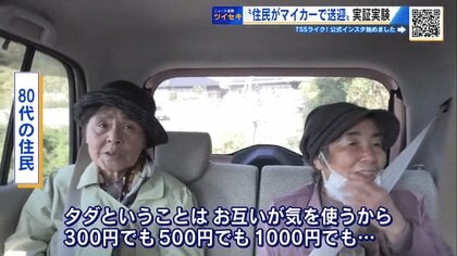 「無理なく続く仕組みを」 住民がマイカーで送迎する“助け合い交通”　高齢化率5割超の地区で検証【広島発】