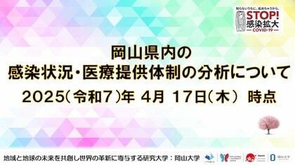 【岡山大学】岡山県内の感染状況・医療提供体制の分析について(2025年4月17日現在)