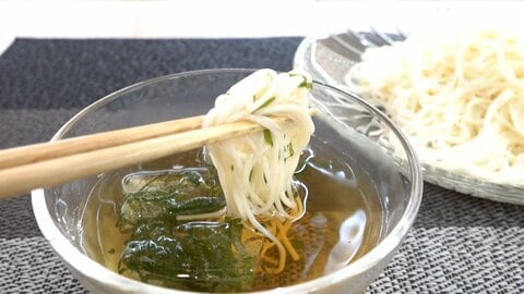 夏の定番「そうめん」　ゆで方・冷やし方でよりおいしく　梅や大葉、ラー油…ひと手間で“味変”も
