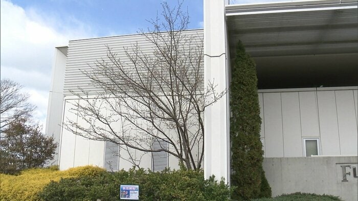 園の入り口付近に立つ”浜名湖桜”