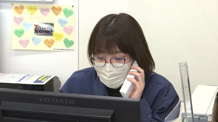 宮古駅で業務を行う千代川さん