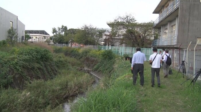 高齢男性が倒れていた現場付近