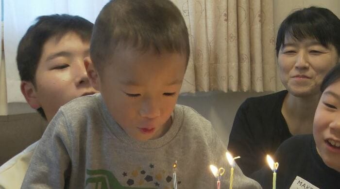 家族で誕生会(2022年10月)